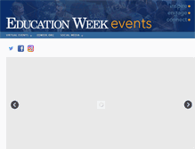 Tablet Screenshot of edweekevents.org